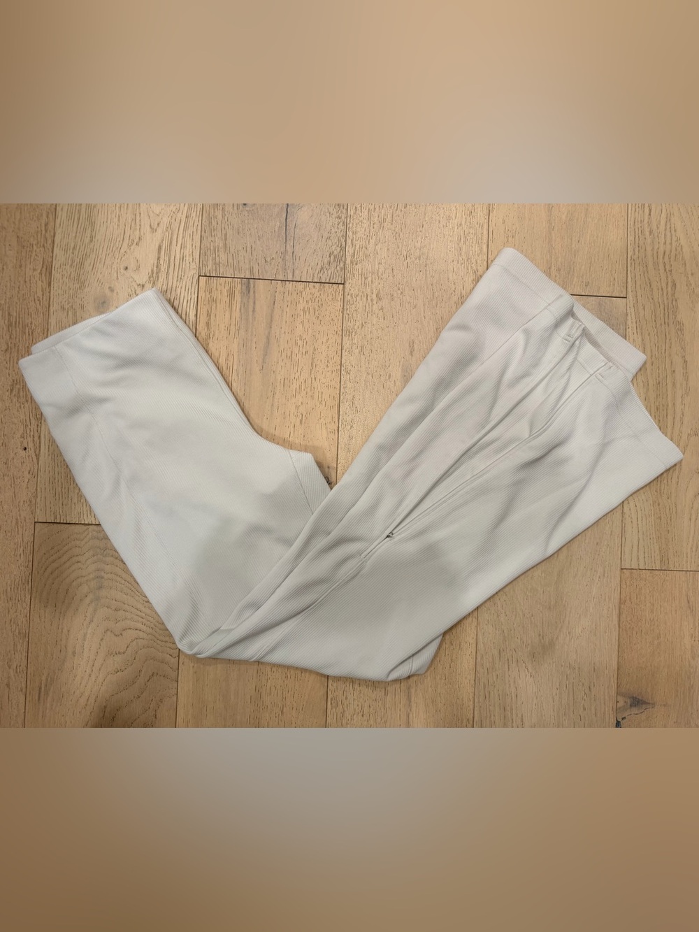 Lululemon Ribbed Softstream Flared Pant size 10 Color Bone/Beige - Picture 10 of 10